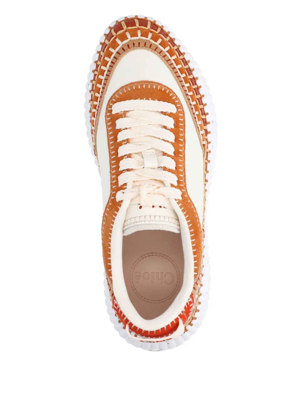 Chloé Animal Print Low Top Sneakers With Texture In Multi