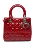 Christian Dior Pre-Owned 2011 Medium Patent Cannage Lady Dior satchel - Red