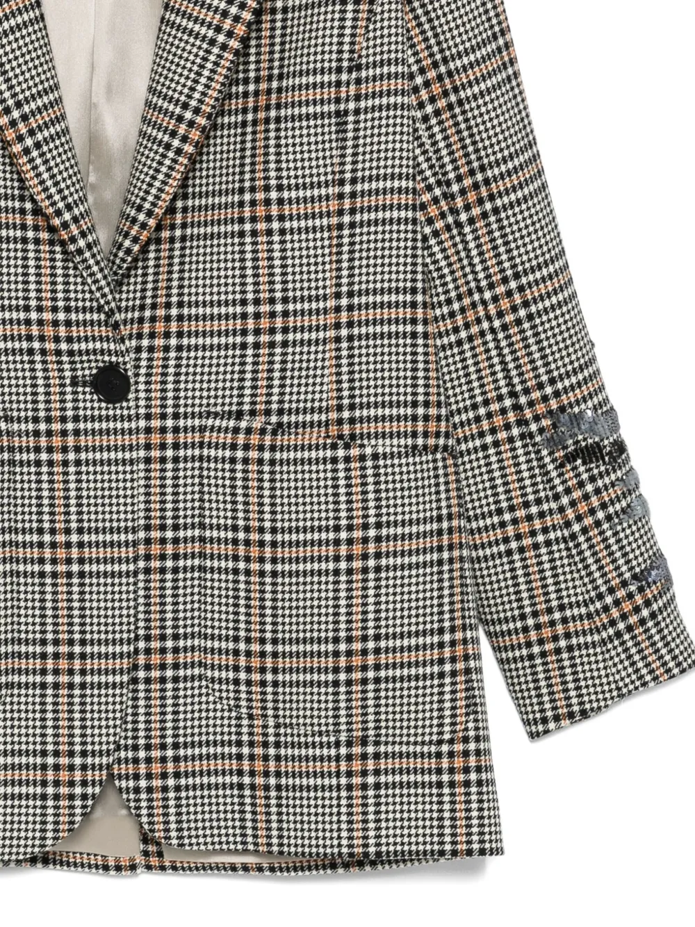 Lorena Antoniazzi Check-print Blazer In White