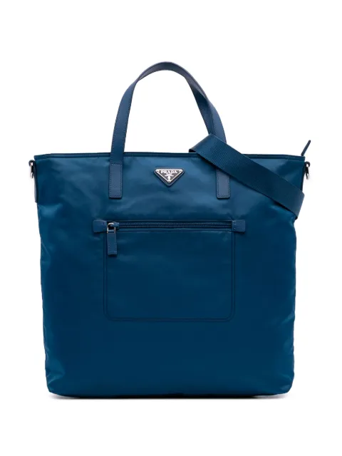 Prada Pre-Owned 2013-2025 Tessuto Zip Top Convertible Tote satchel