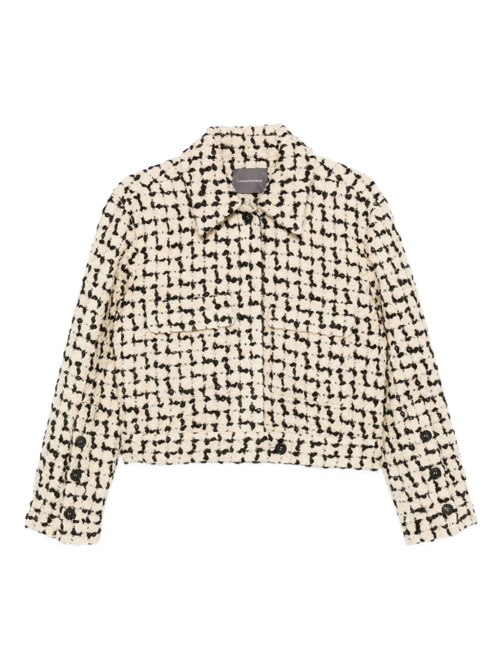 Lorena Antoniazzi chamarra corta de tweed | neutro | Image 1