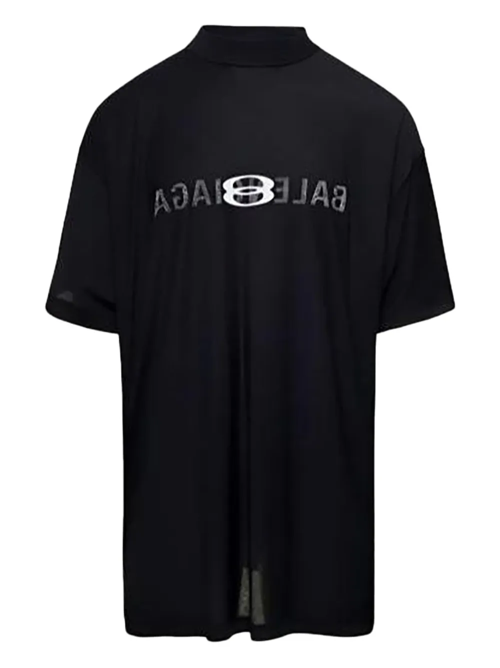 Balenciaga Logo Inside Out T-shirt In Black