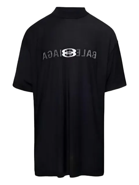 Balenciaga T-shirt med vrangen ud og logo