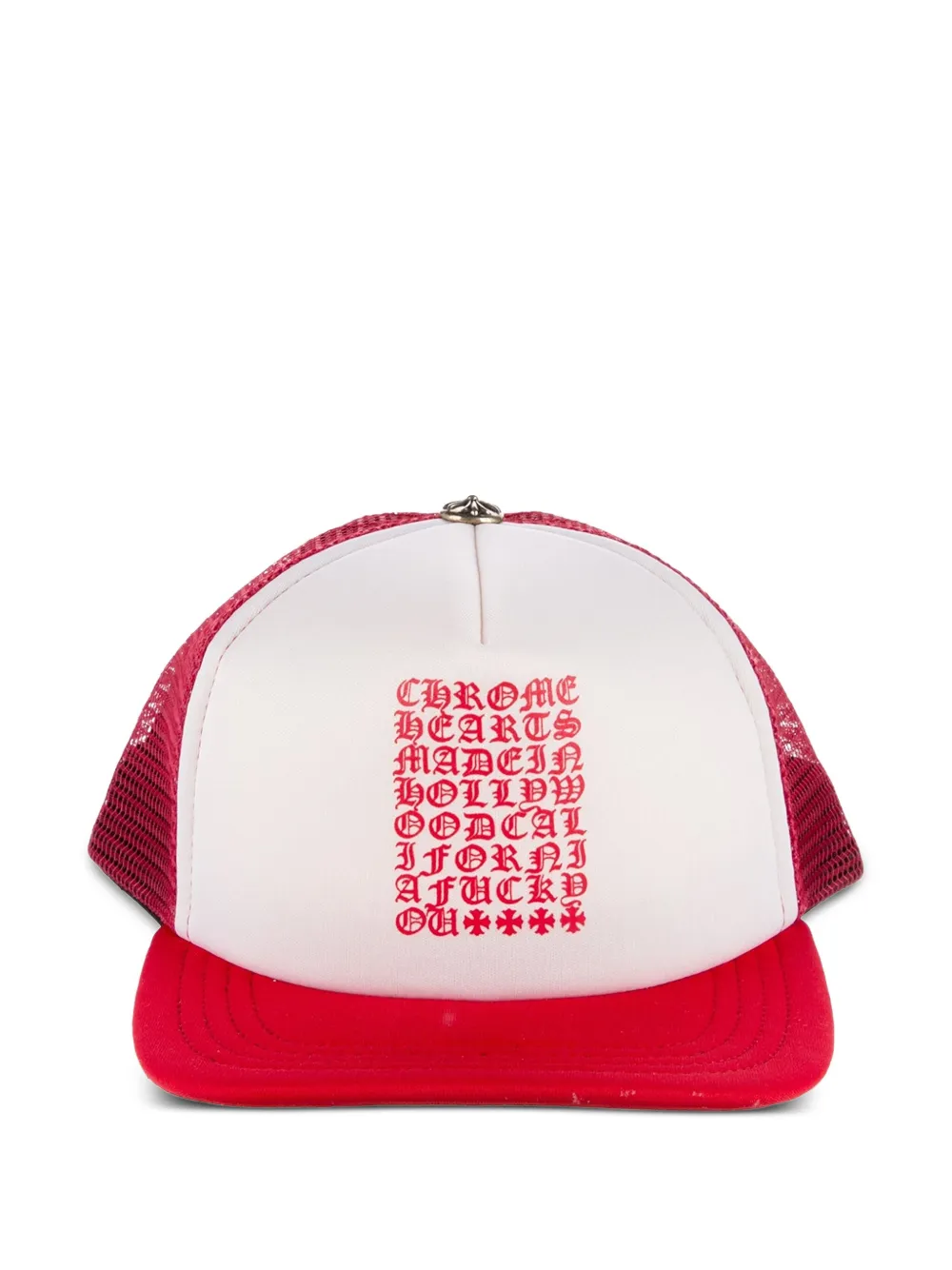 Chrome Hearts gorra trucker Eyechart | rojo | Image 1