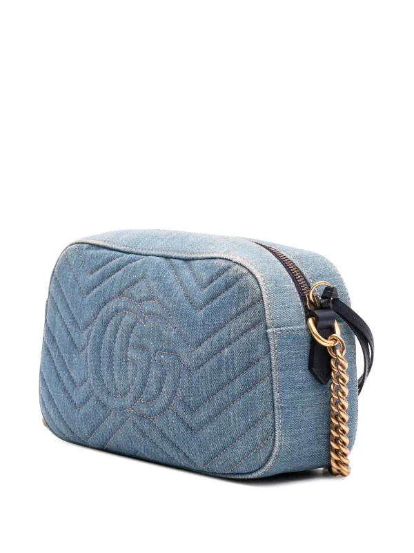 Gucci Pre-Owned 2016-2025 Small GG Marmont Embroidered Matelasse