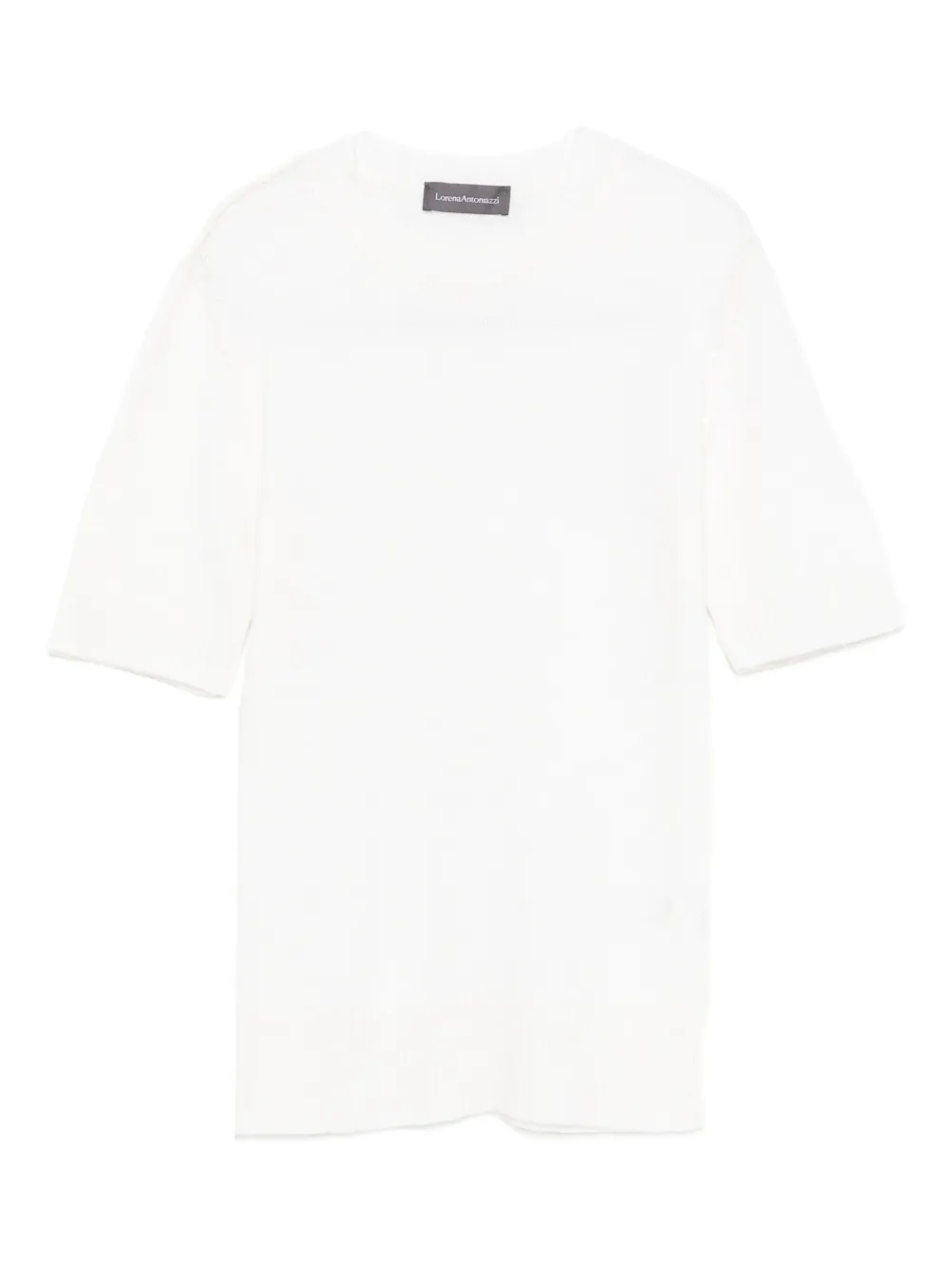 Lorena Antoniazzi playera de tejido fino | blanco | Image 1