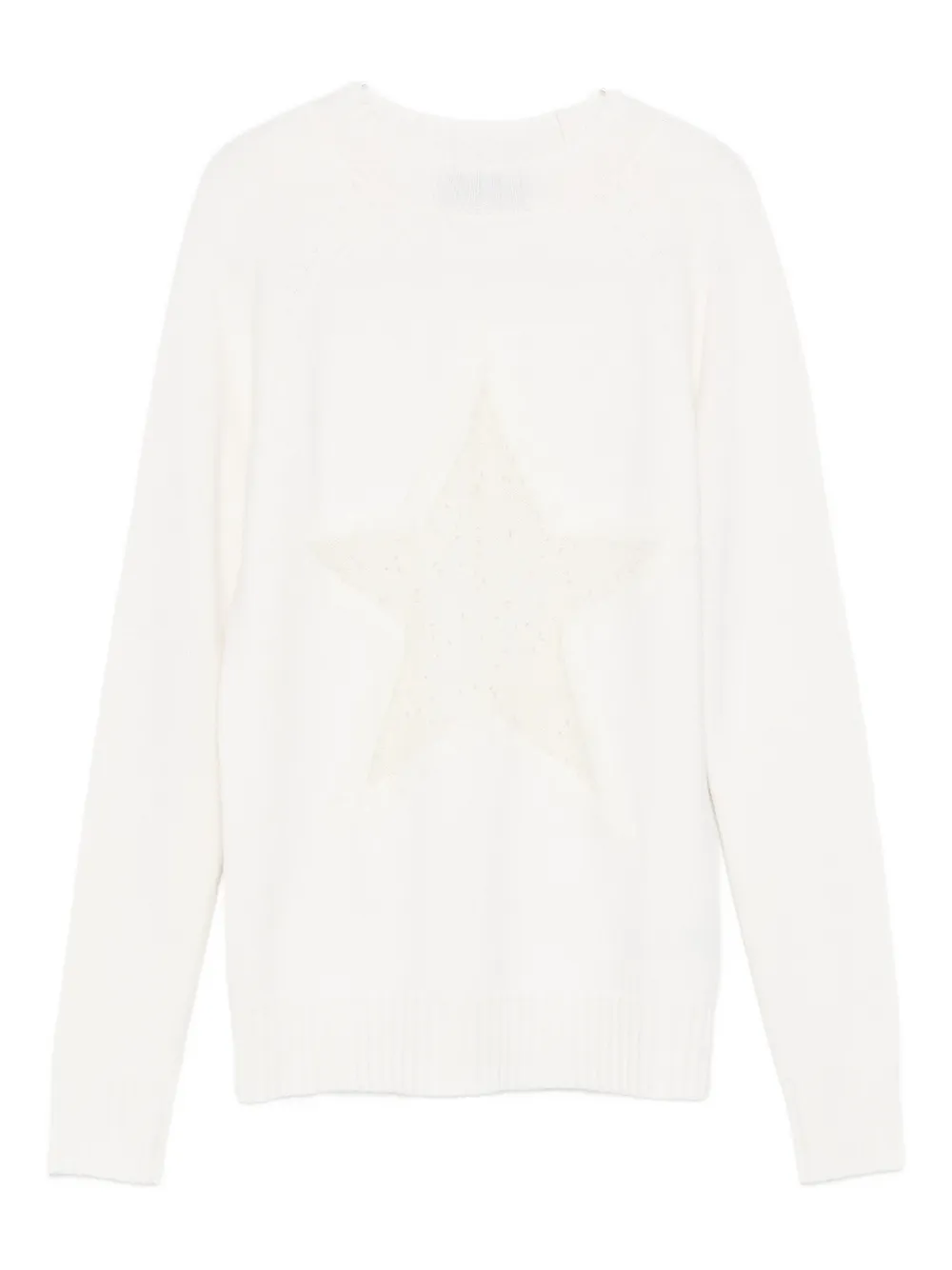Lorena Antoniazzi Star-detail Sweater In White