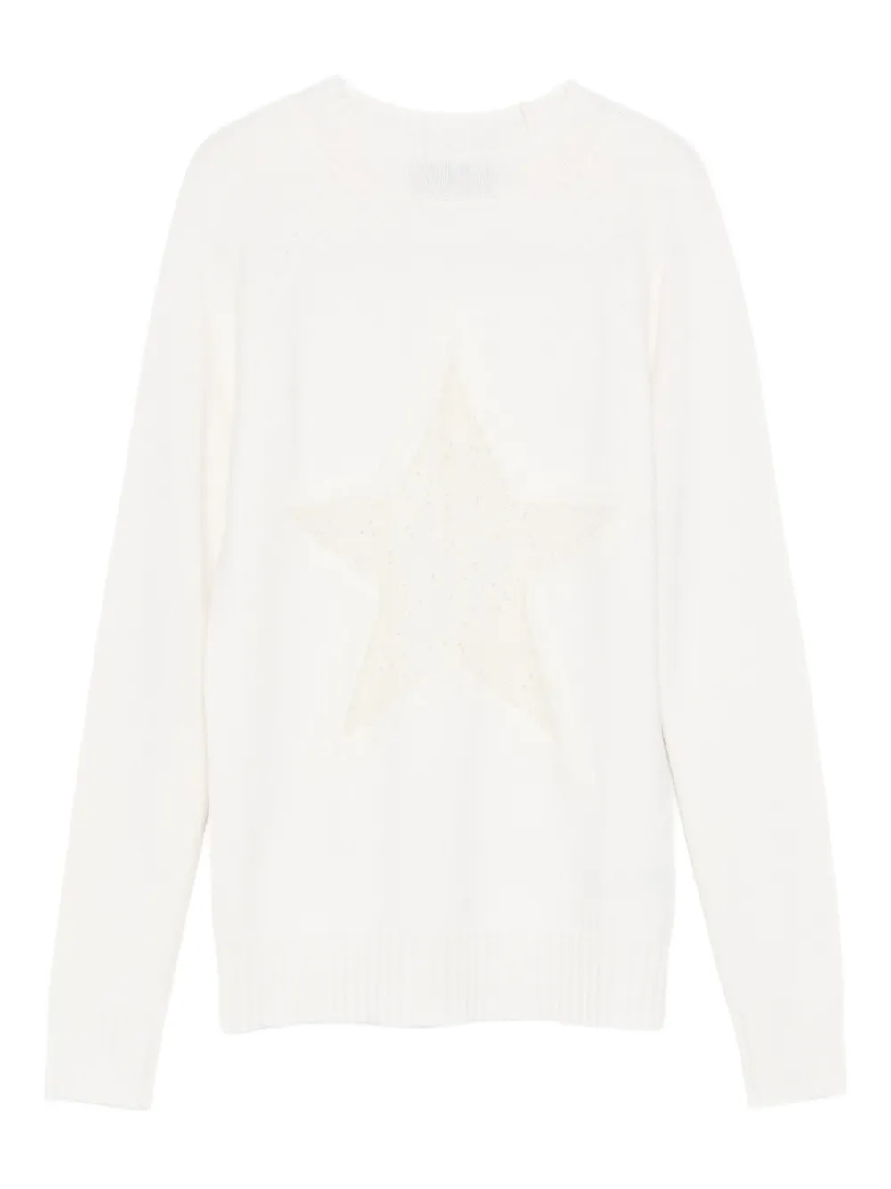 Lorena Antoniazzi star-detail sweater - Bianco