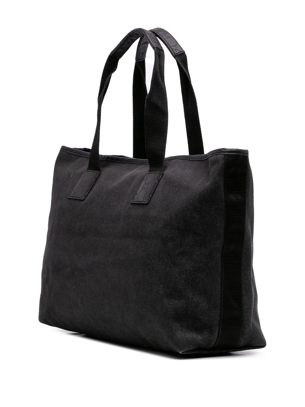 Gucci Pre-Owned 2016-2025 グッチシマトリム デニムハンドバッグ