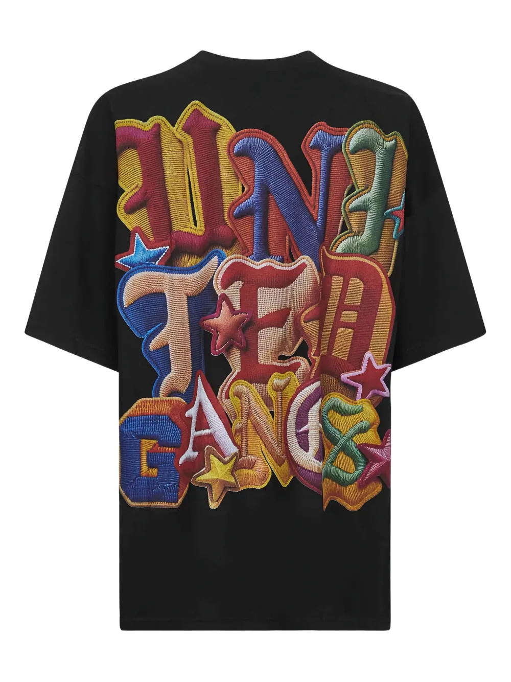 PDF T-shirt met patch - Zwart
