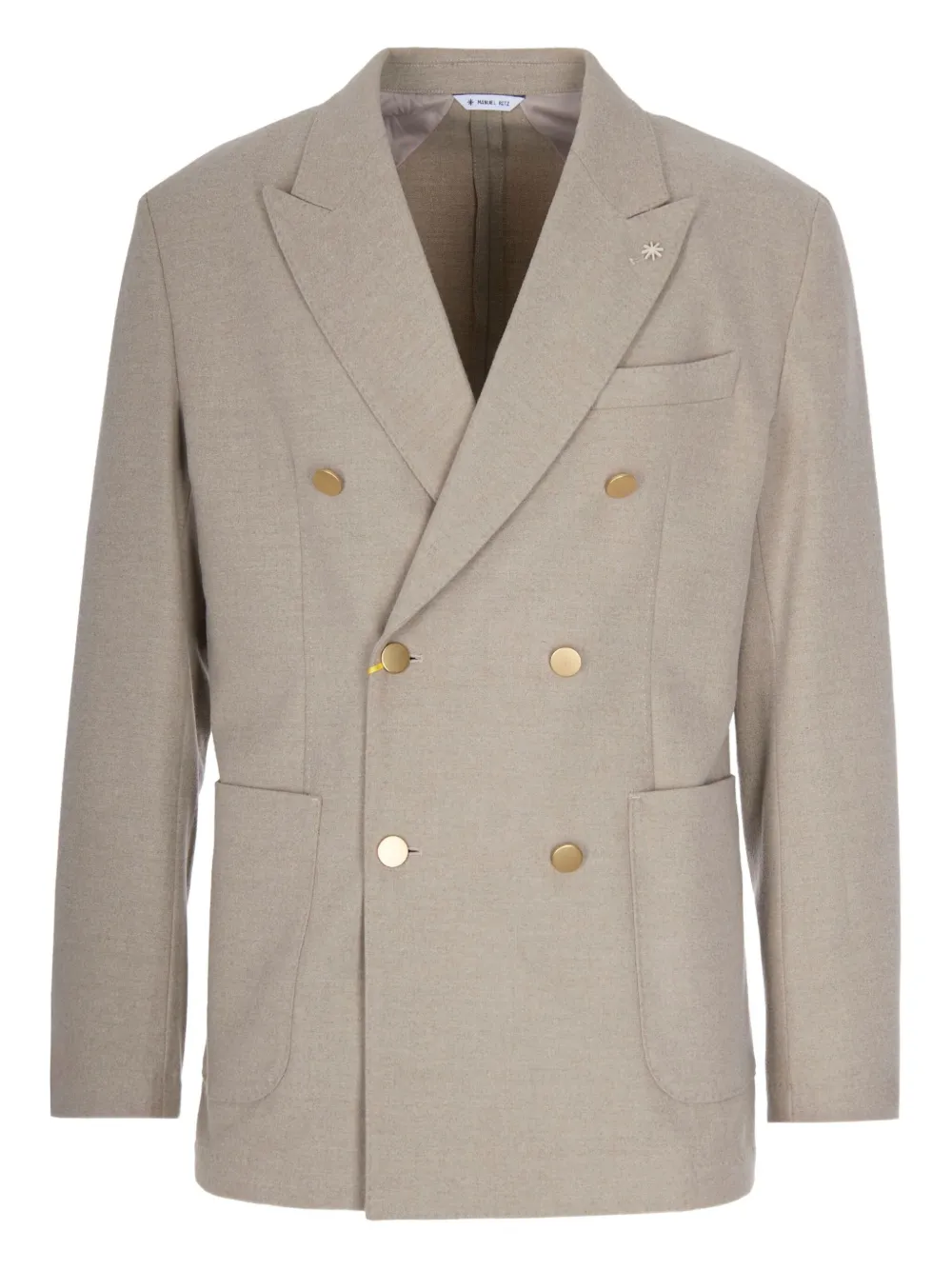 Manuel Ritz double-breasted button blazer | Neutrals | Image 1