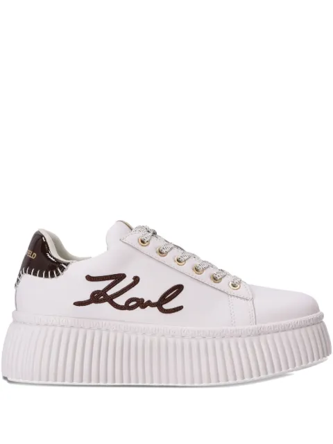 Karl Lagerfeld tenis con logo y plataforma