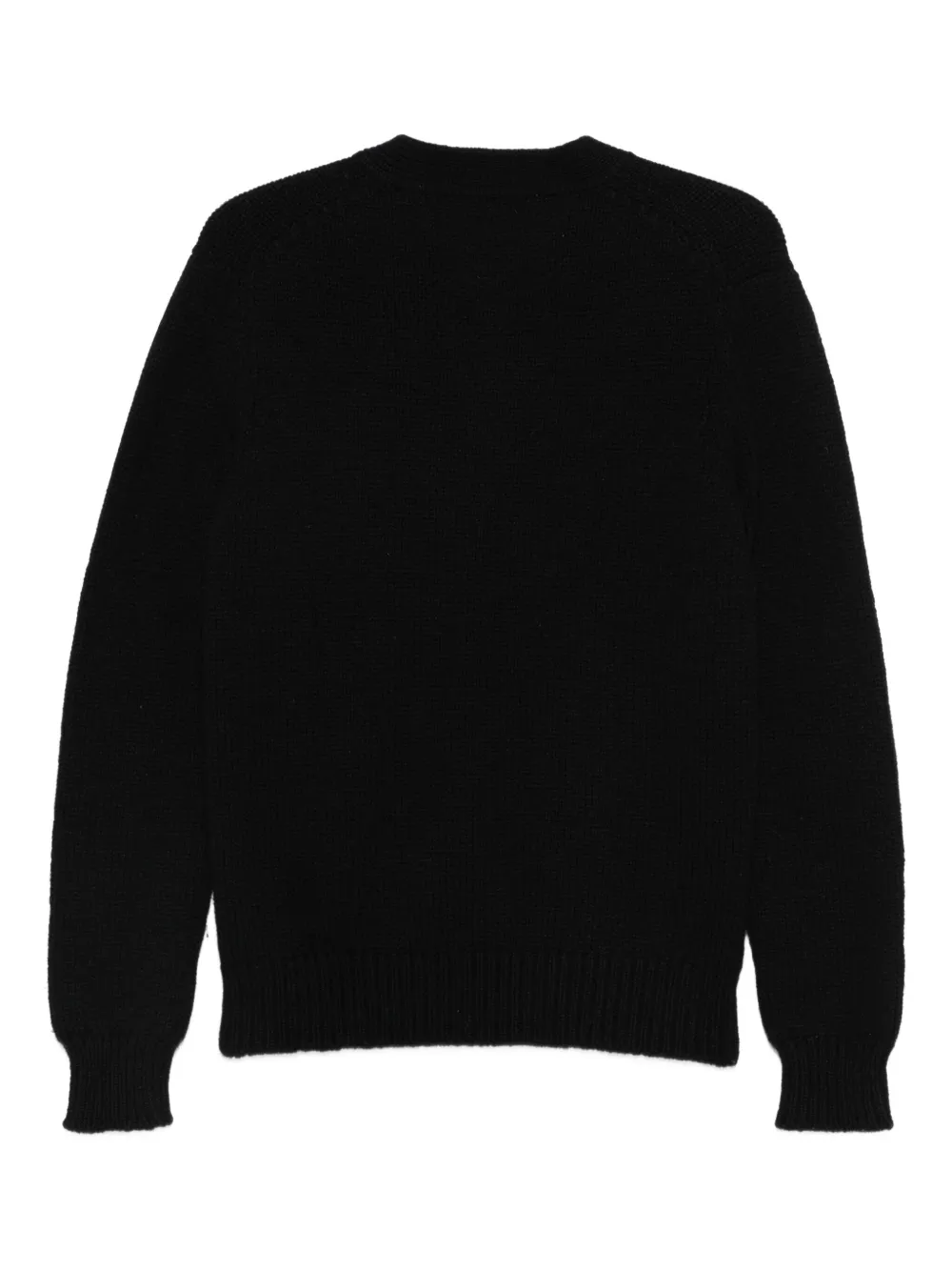 Pre-owned Comme Des Garçons 2000s Wool Cardigan In Black