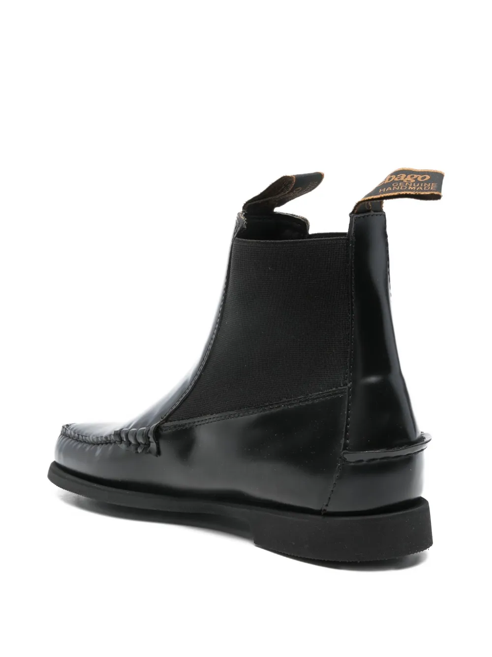 Sebago Calliope Leather Chelsea Boots In Black