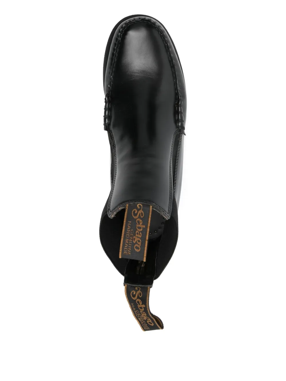 Sebago Calliope Leather Chelsea Boots In Black