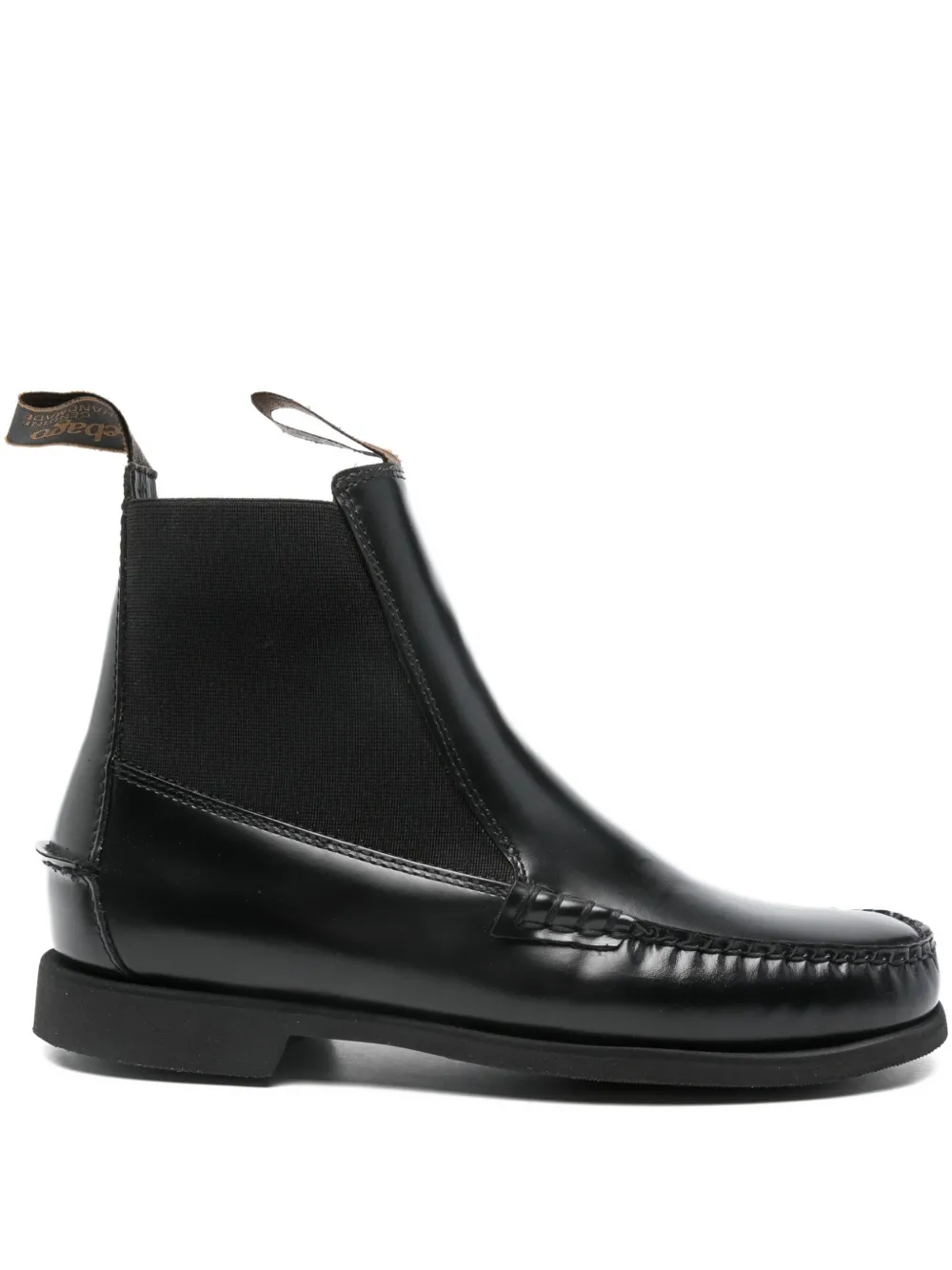 Sebago Calliope Leather Chelsea Boots In Black