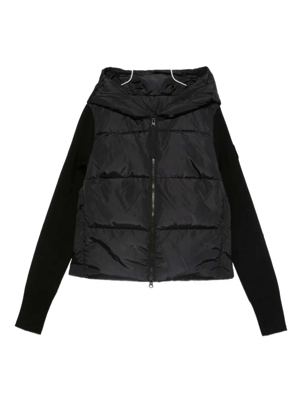 Canada Goose Hooded Zip-up Jacket In Black