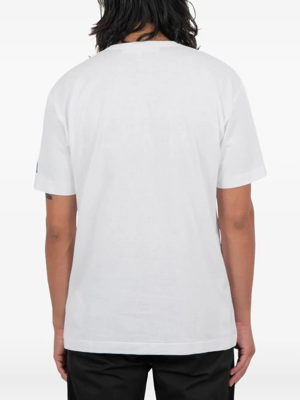 Comme des Garçons Homme T-shirt met geborduurd logo Wit