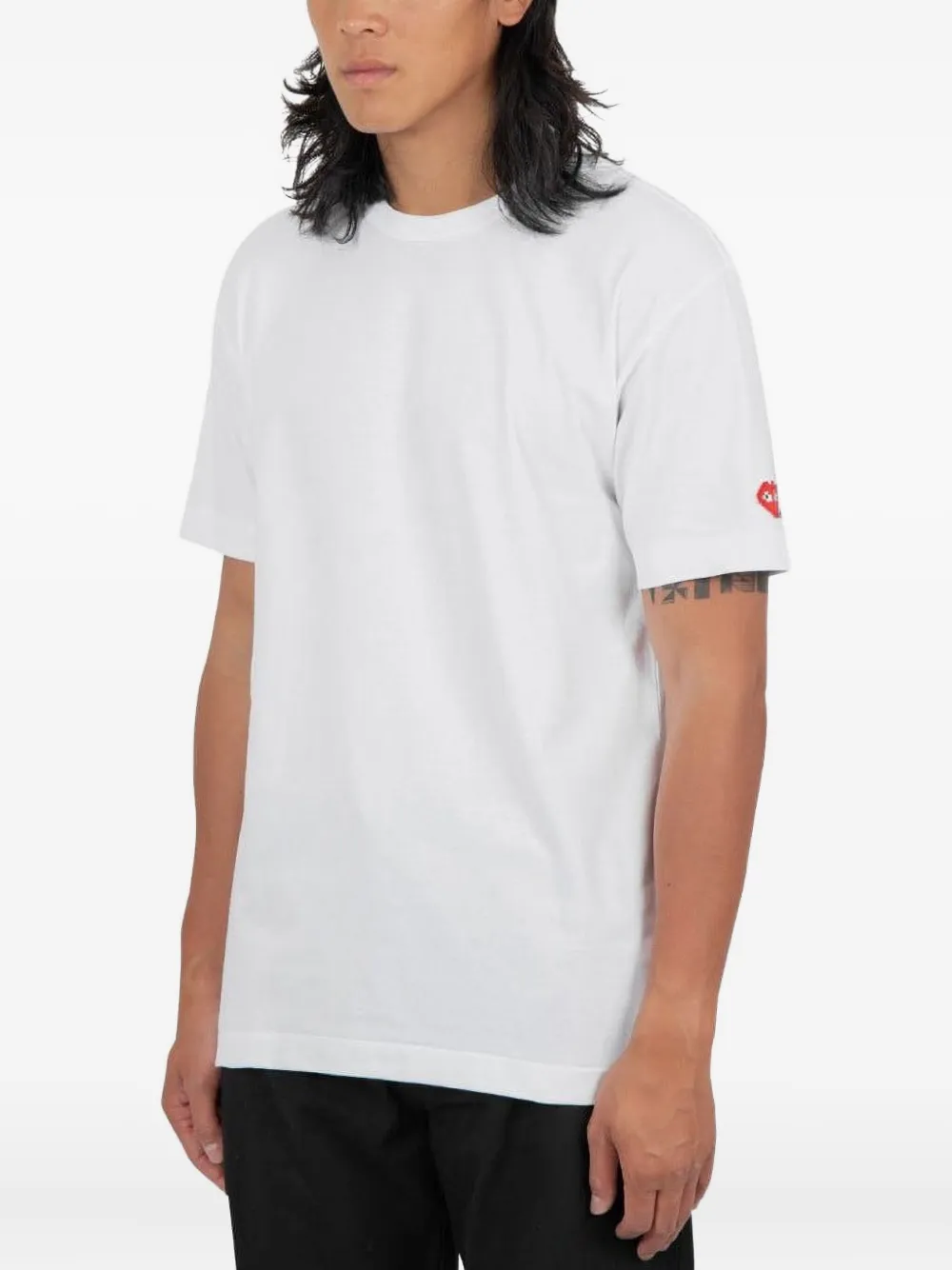 Comme des Garçons Homme logo-embroidered t-shirt - Wit