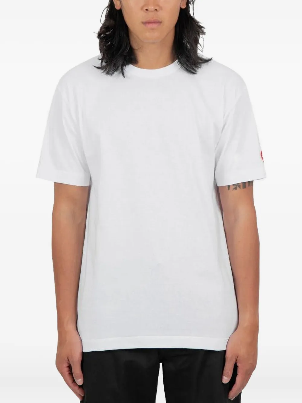 Comme des Garçons Homme logo-embroidered t-shirt – White Comme des Garçons Homme logo-embroidered t-shirt – White