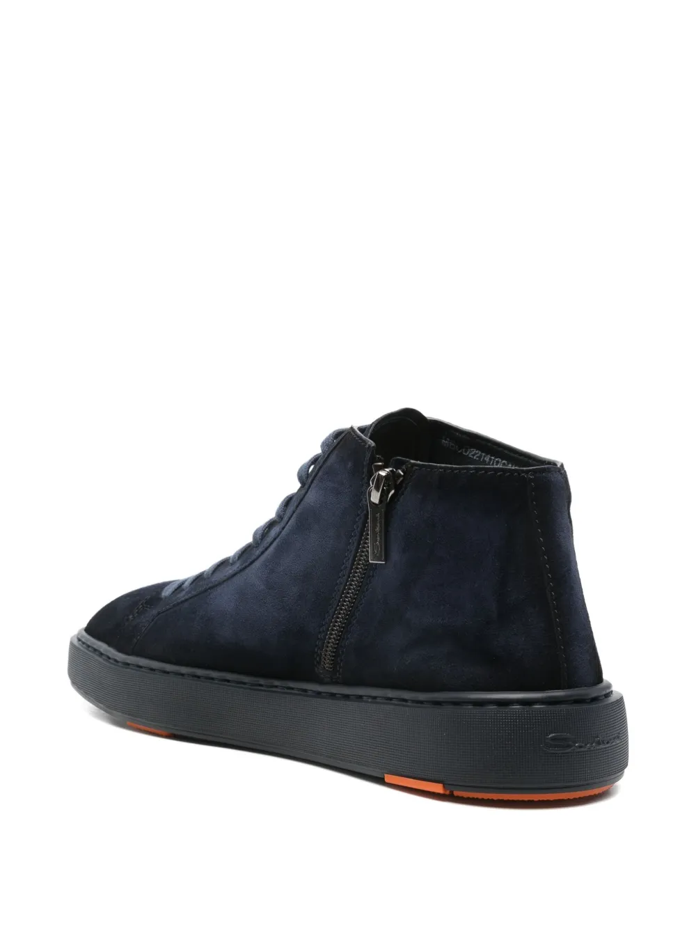 Santoni Suède sneakers Blauw