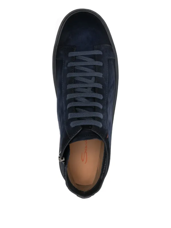 Santoni スエード スニーカー | ブルー | FARFETCH JP