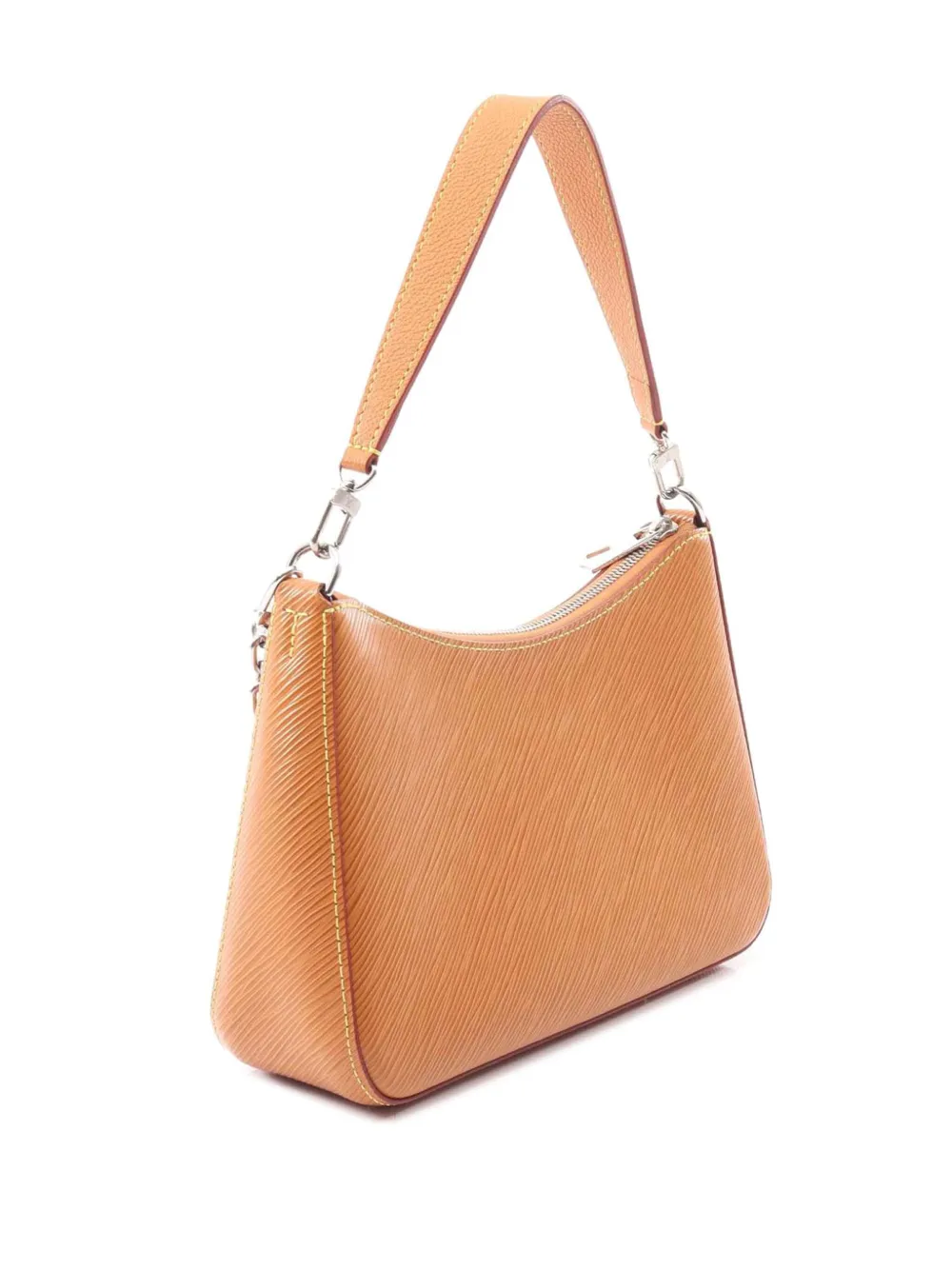 Pre-owned Louis Vuitton 2021-2025 Epi Marelle Satchel In Orange
