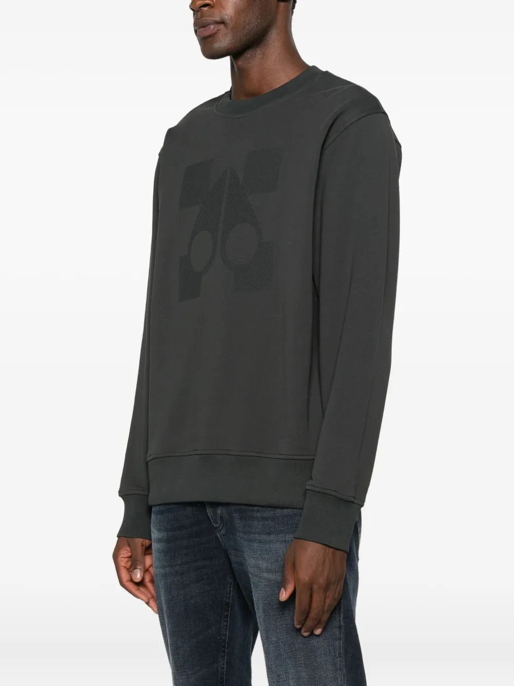 Moose Knuckles Sweater met ronde hals Zwart