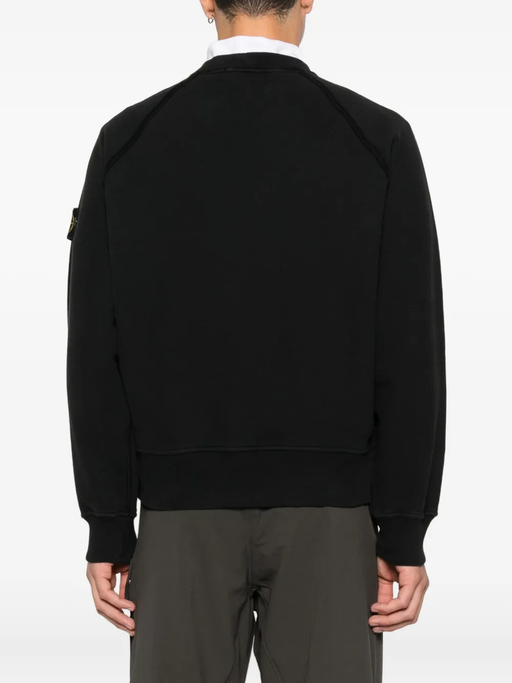 Stone Island Sweater met Compass-logopatch Zwart