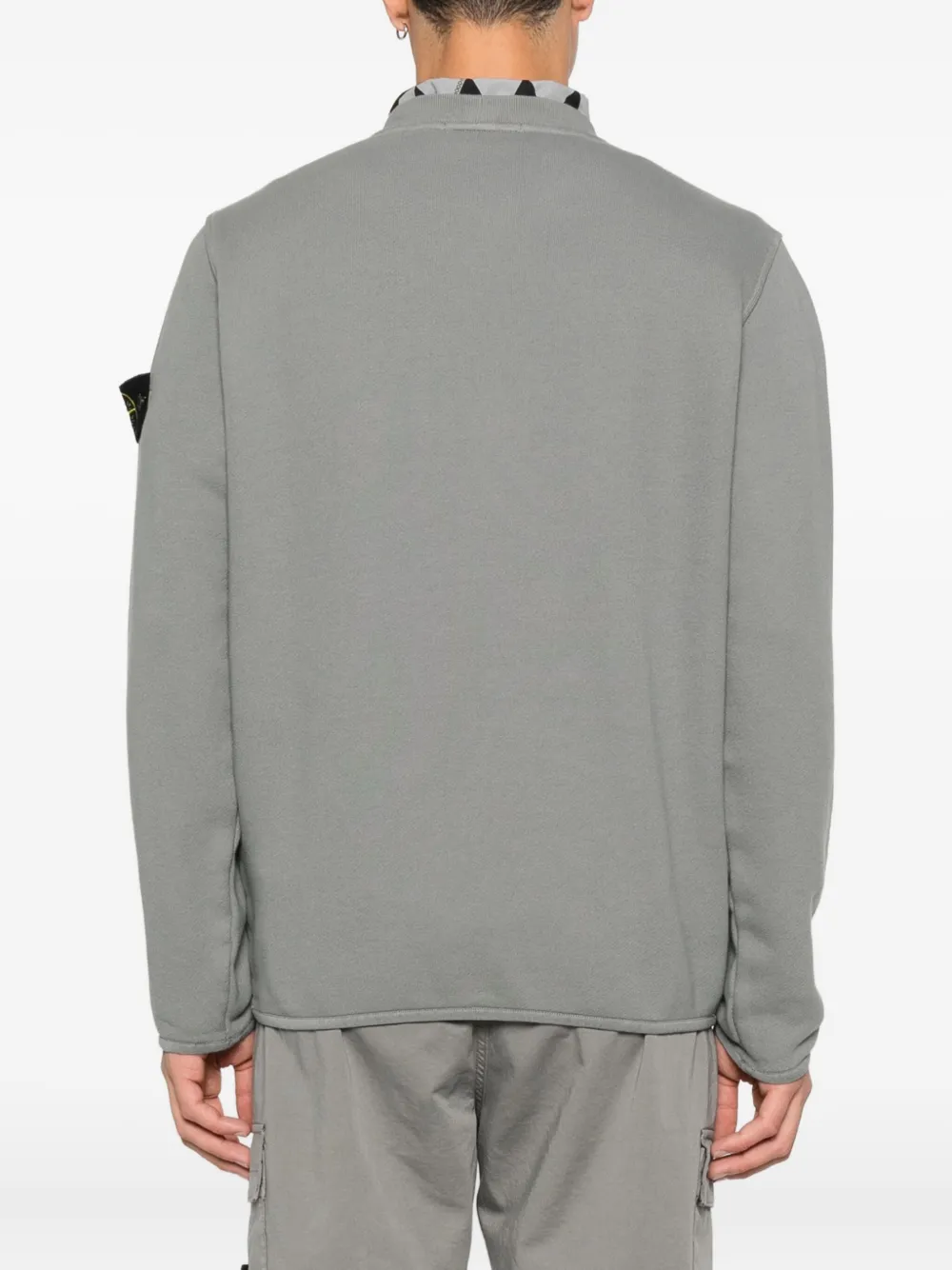 Stone Island Sweater met Compass-logopatch Grijs
