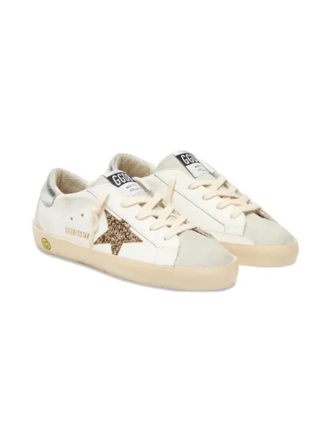 Golden Goose Kids tenis con estrellas de glitter