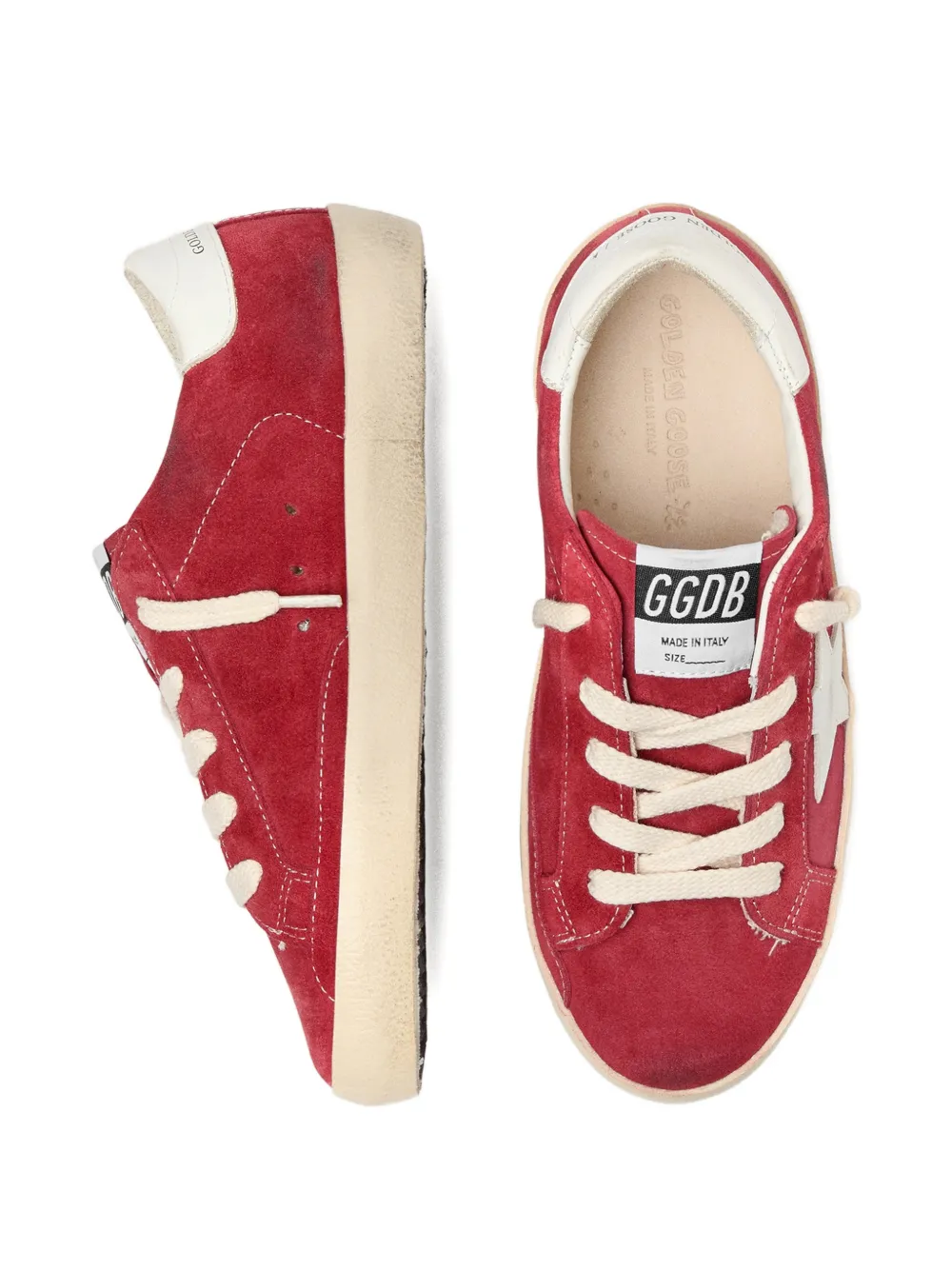 Golden Goose Kids Super-Star low-top sneakers Rood