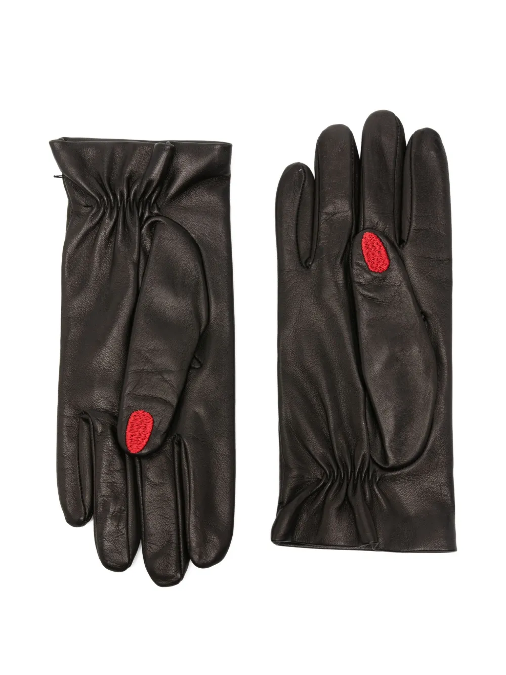 Vivetta embroidered manicure gloves - 9000 BLACK