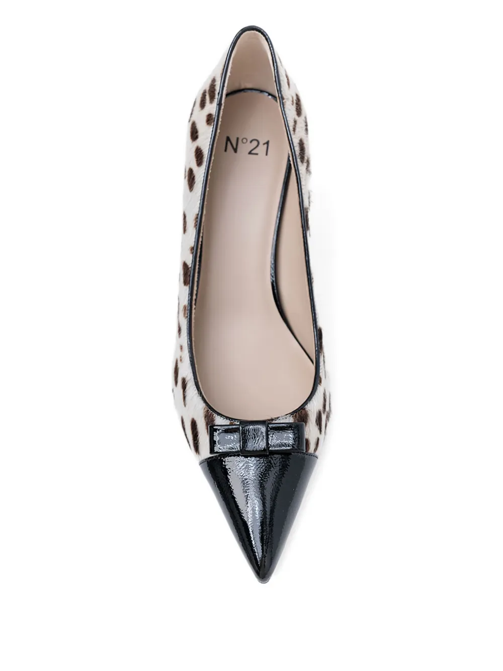Nº21 60 mm pumps met kalfshaar Wit