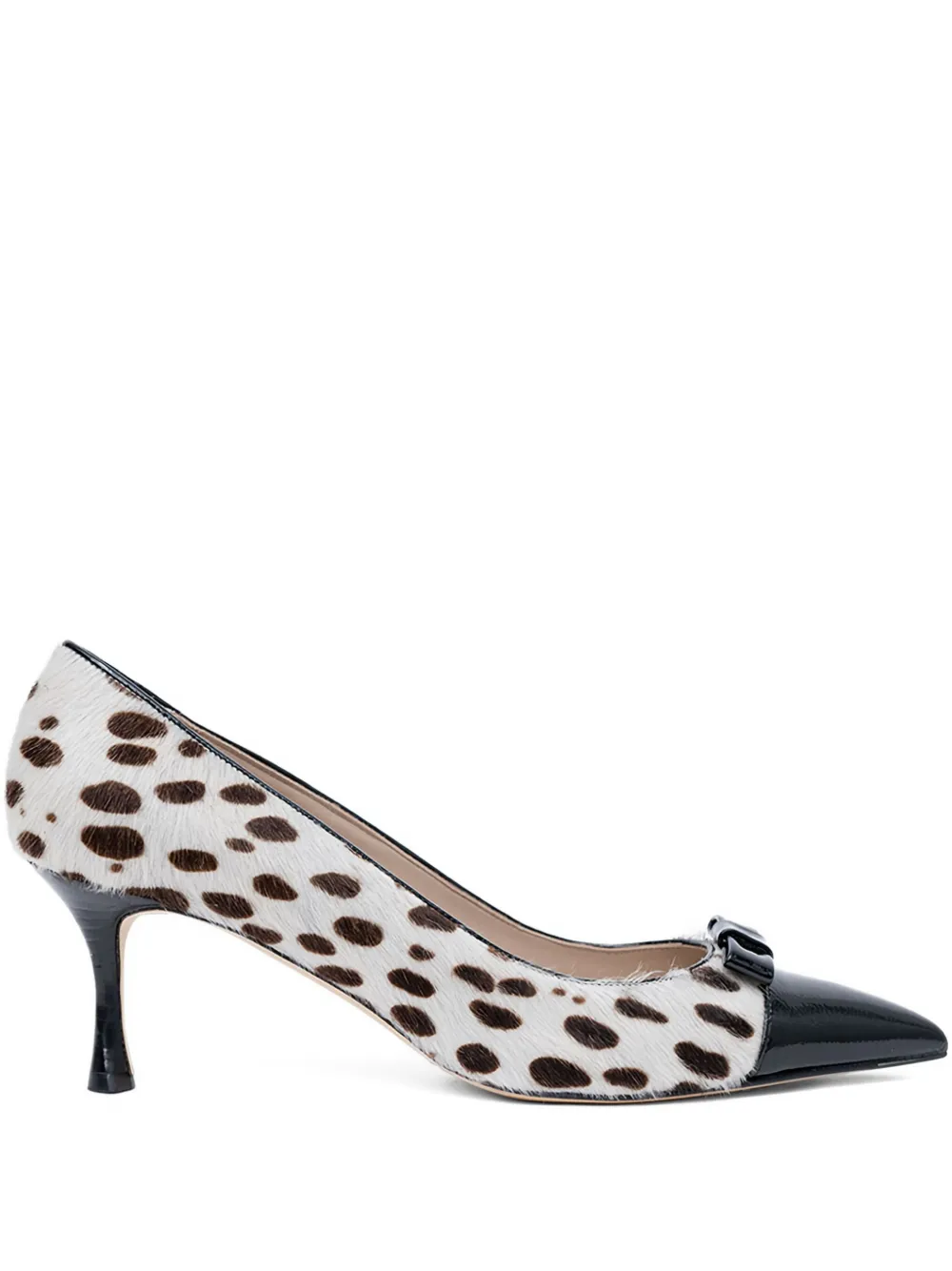 N°21 60mm Calf Hair Pumps In Animal Print