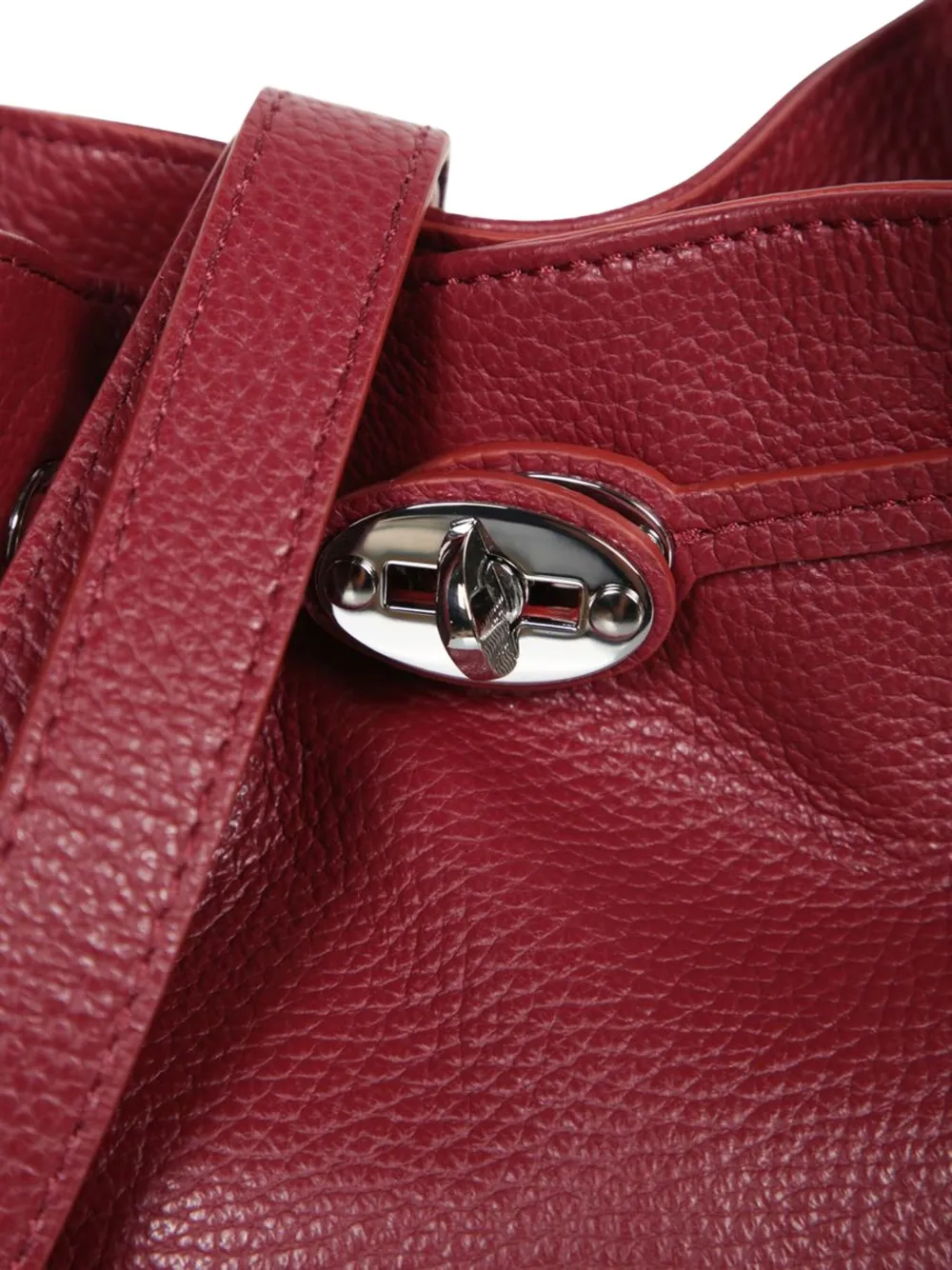 Zanellato Drawstring Top Handle Shoulder Bag In Red