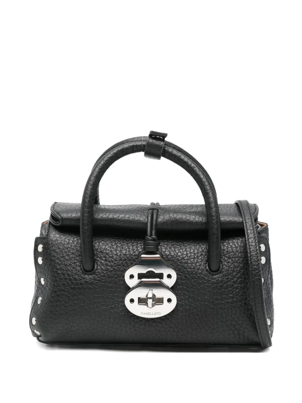 Zanellato Leren shopper Zwart