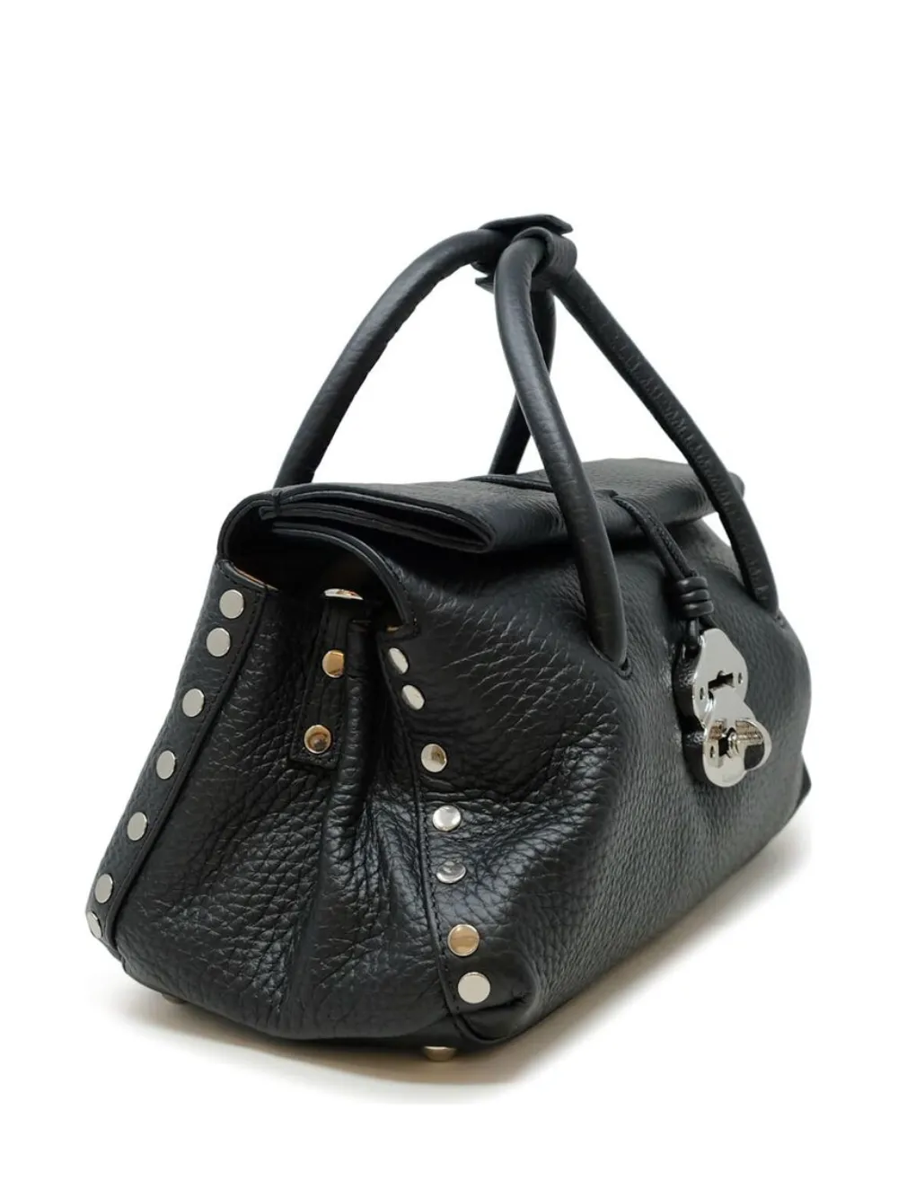Zanellato Leren shopper Zwart