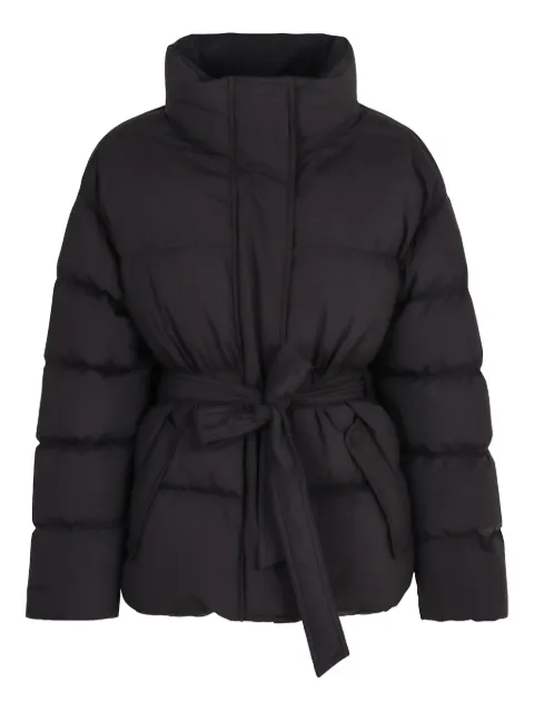 Laminar flap-pockets padded jacket