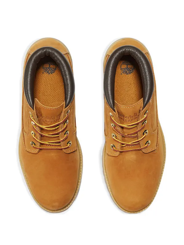 Timberland ロゴ レースアップ ブーツ | ブラウン | FARFETCH JP