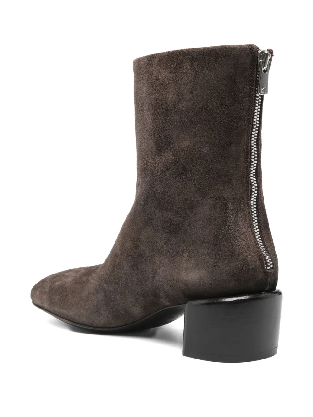 Officine Creative 70 mm laarzen met blokhak en rits Bruin