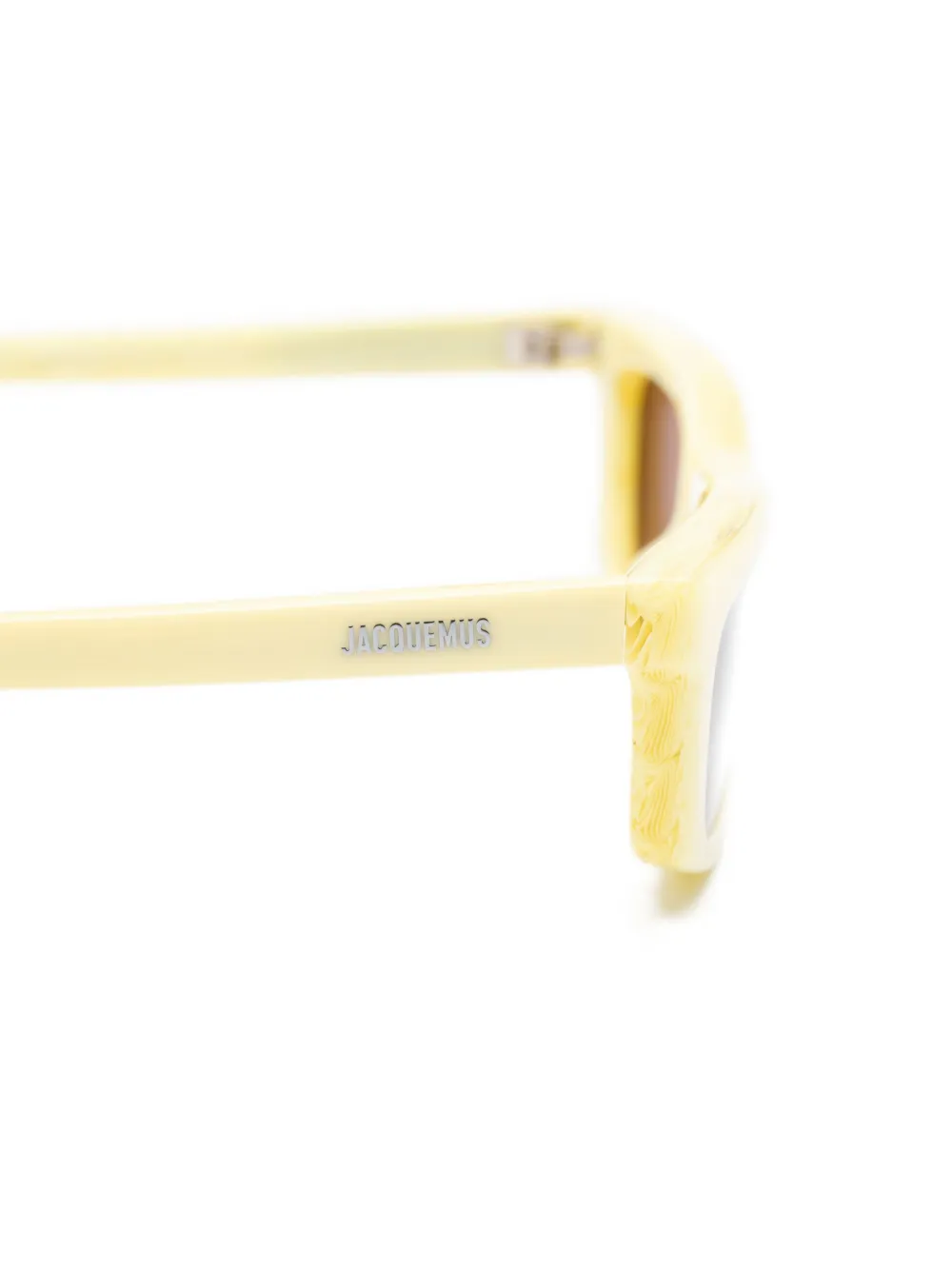 Jacquemus Trapezi zonnebril Geel