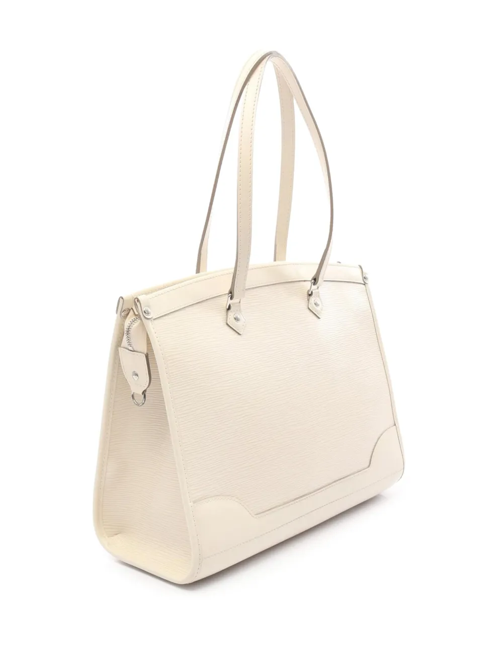 Pre-owned Louis Vuitton 2007 Epi Madeleine Gm Shoulder Bag In White