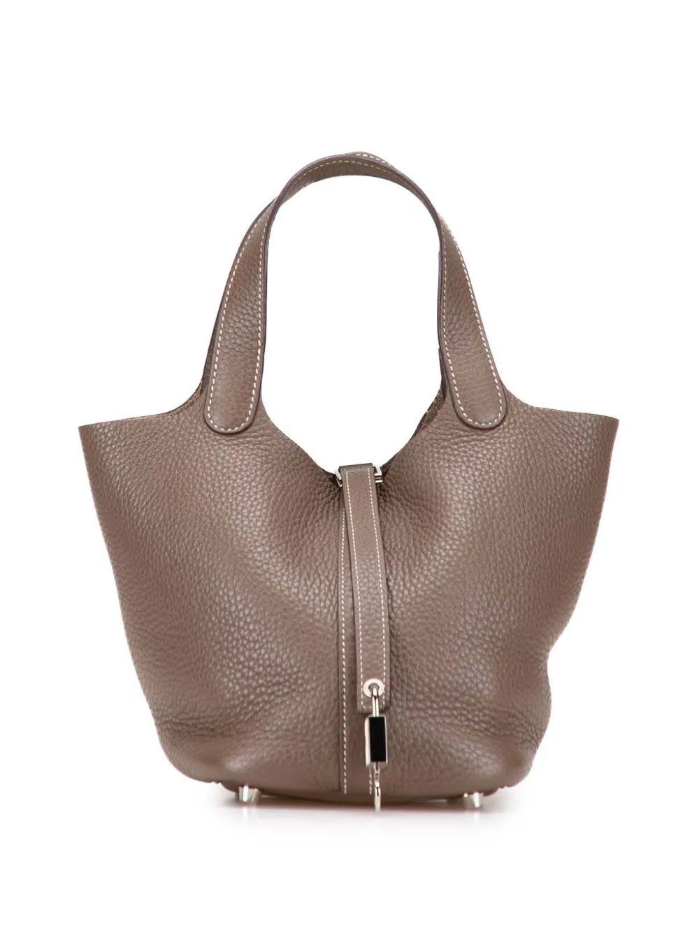 Hermès Pre-Owned 2015 Clemence Picotin Lock 18 handbag | Brown | Image 1