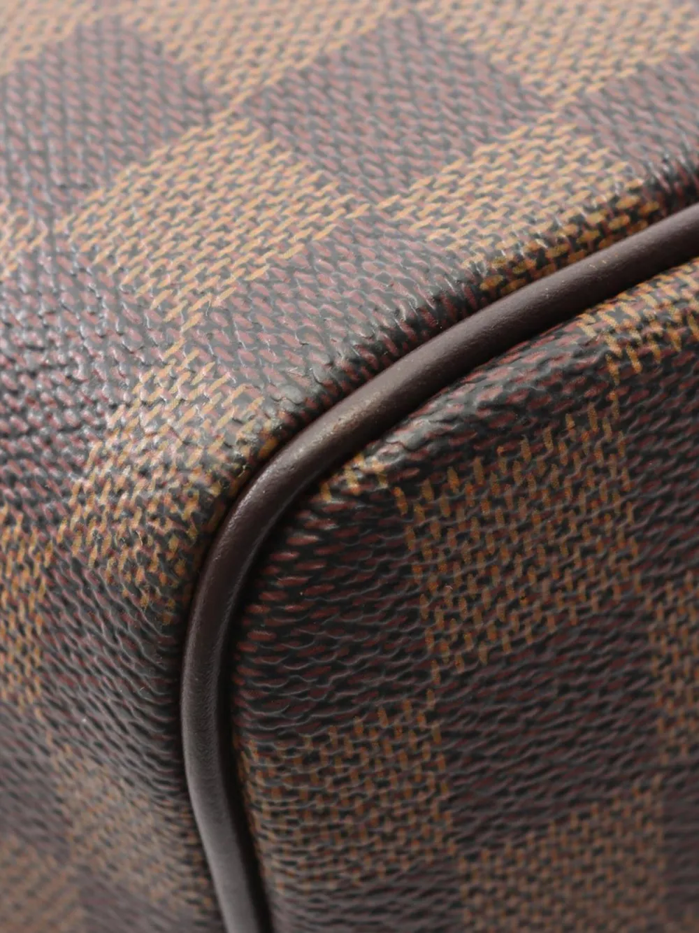 Pre-owned Louis Vuitton 2000 Damier Ebene Nolita Handbag In Brown
