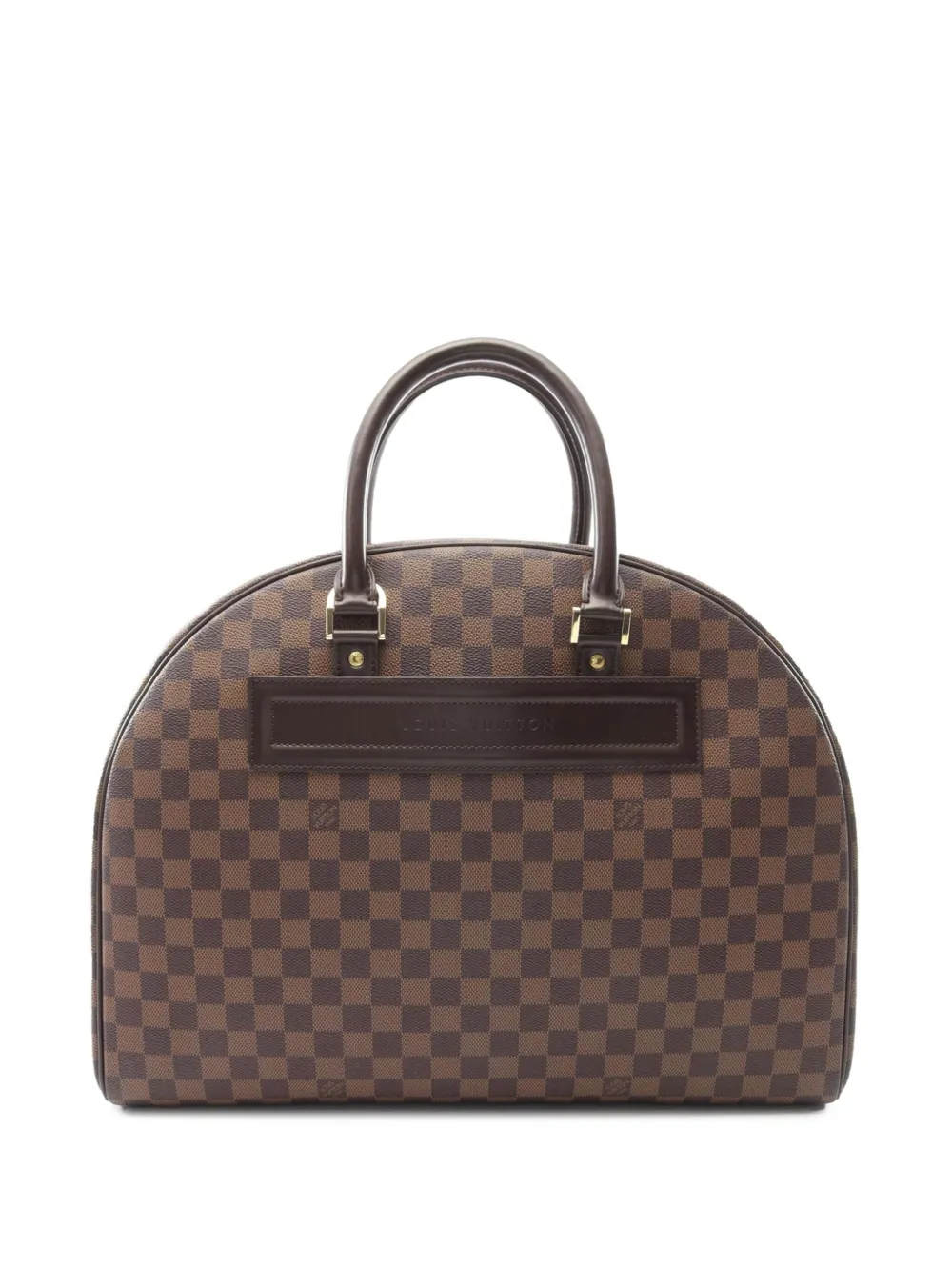 Pre-owned Louis Vuitton 2000 Damier Ebene Nolita Handbag In Brown