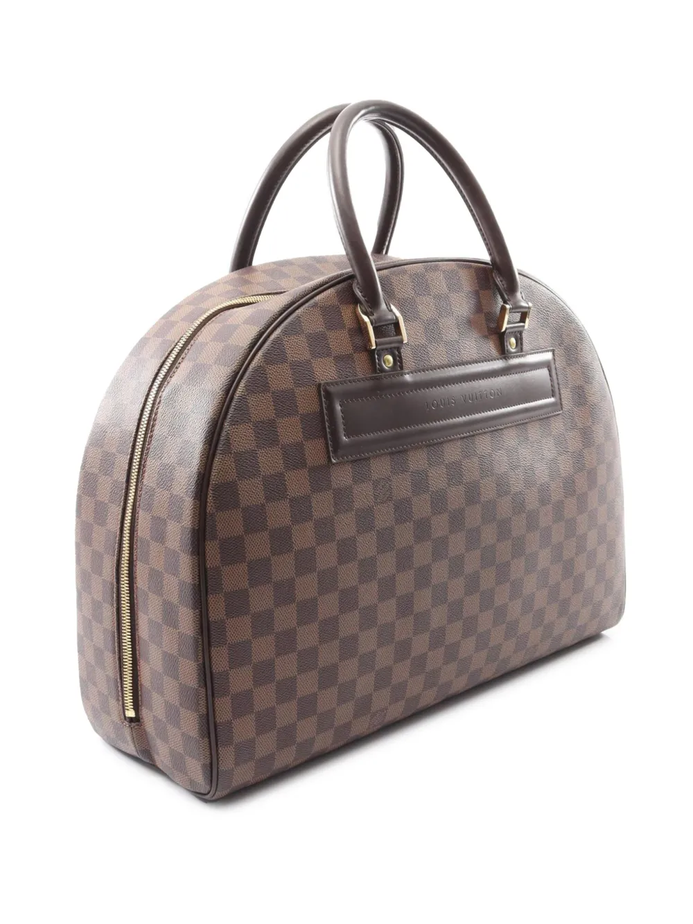 Pre-owned Louis Vuitton 2000 Damier Ebene Nolita Handbag In Brown