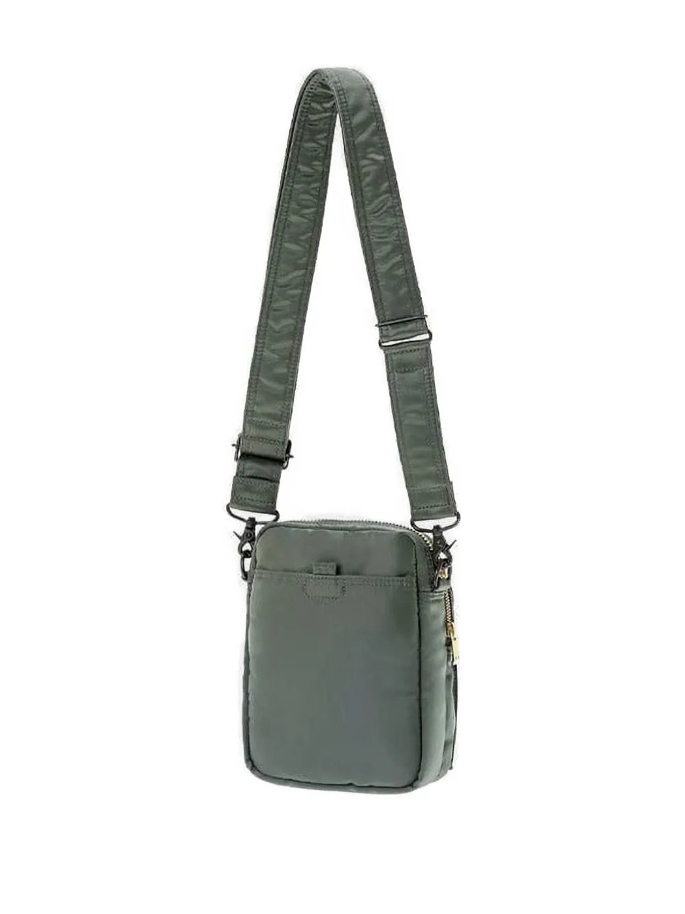 Porter-Yoshida & Co. logo-patch messenger bag - Groen