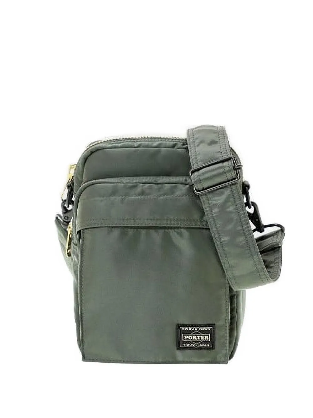 Porter-yoshida & Co Logo-patch Messenger Bag In Green