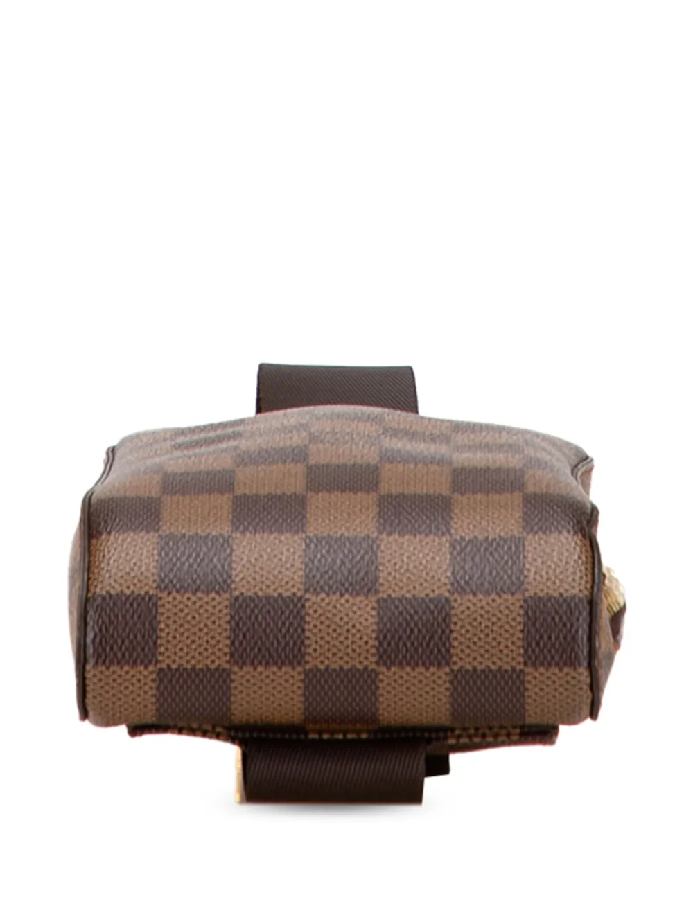 Pre-owned Louis Vuitton 2005 Damier Ebene Geronimos Crossbody Bag In Brown